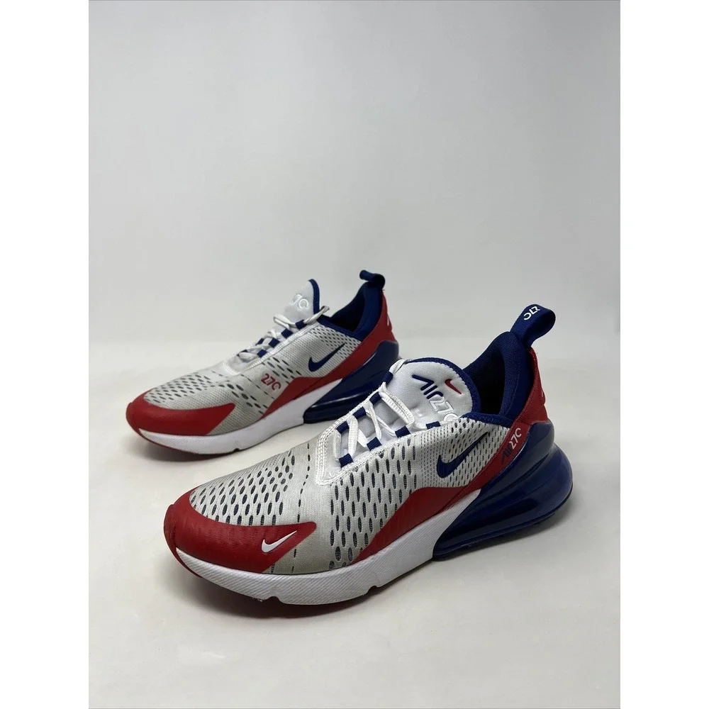 Nike Air Max 270 USA Mens Size 8 Running Shoes Sneakers Red White‎ Blue Olympic